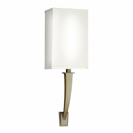 AFX Sheridan 19-in. Single Arm LED Sconce - Champagne Finish - Linen Acrylic Shade SHS061807LAJUDACLA